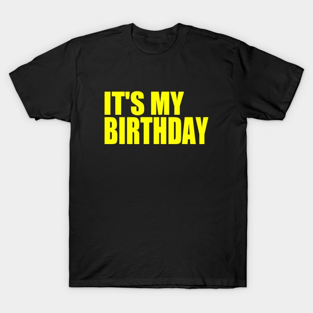 it's my birthday T-Shirt by Milaino